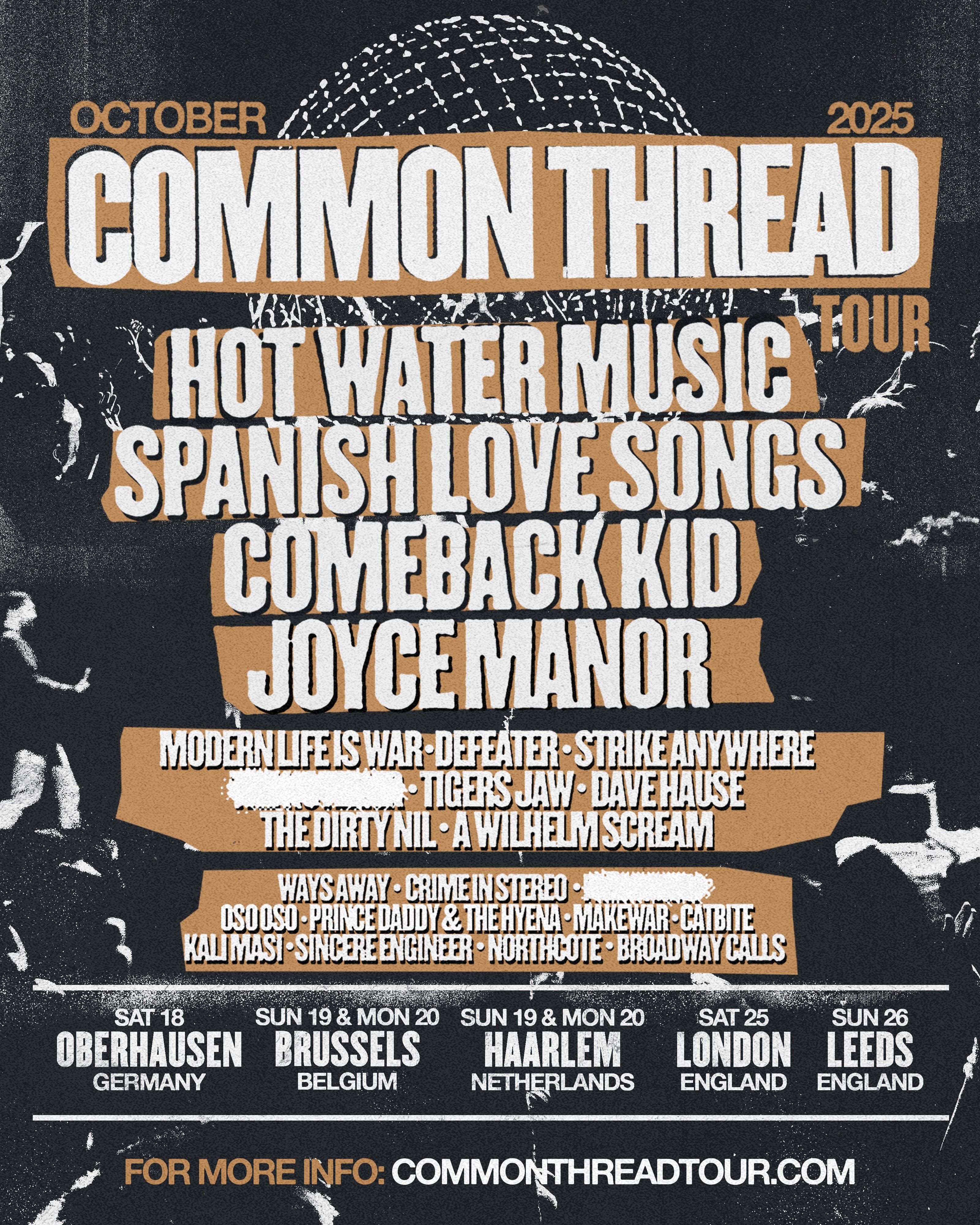 STRIKE ANYWHERE - PART OF COMMON THREAD TOUR 2025