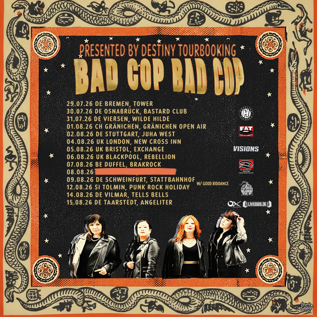 NEW BAD COP BAD COP CLUB SHOWS THIS SUMMER
