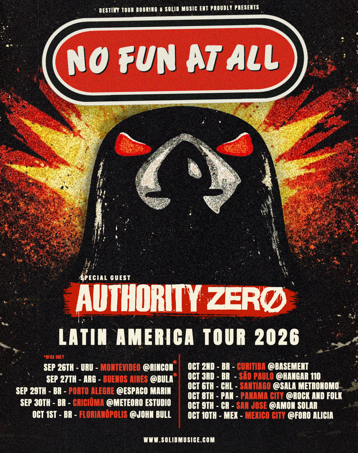 NO FUN AT ALL GOES LATIN AMERICA