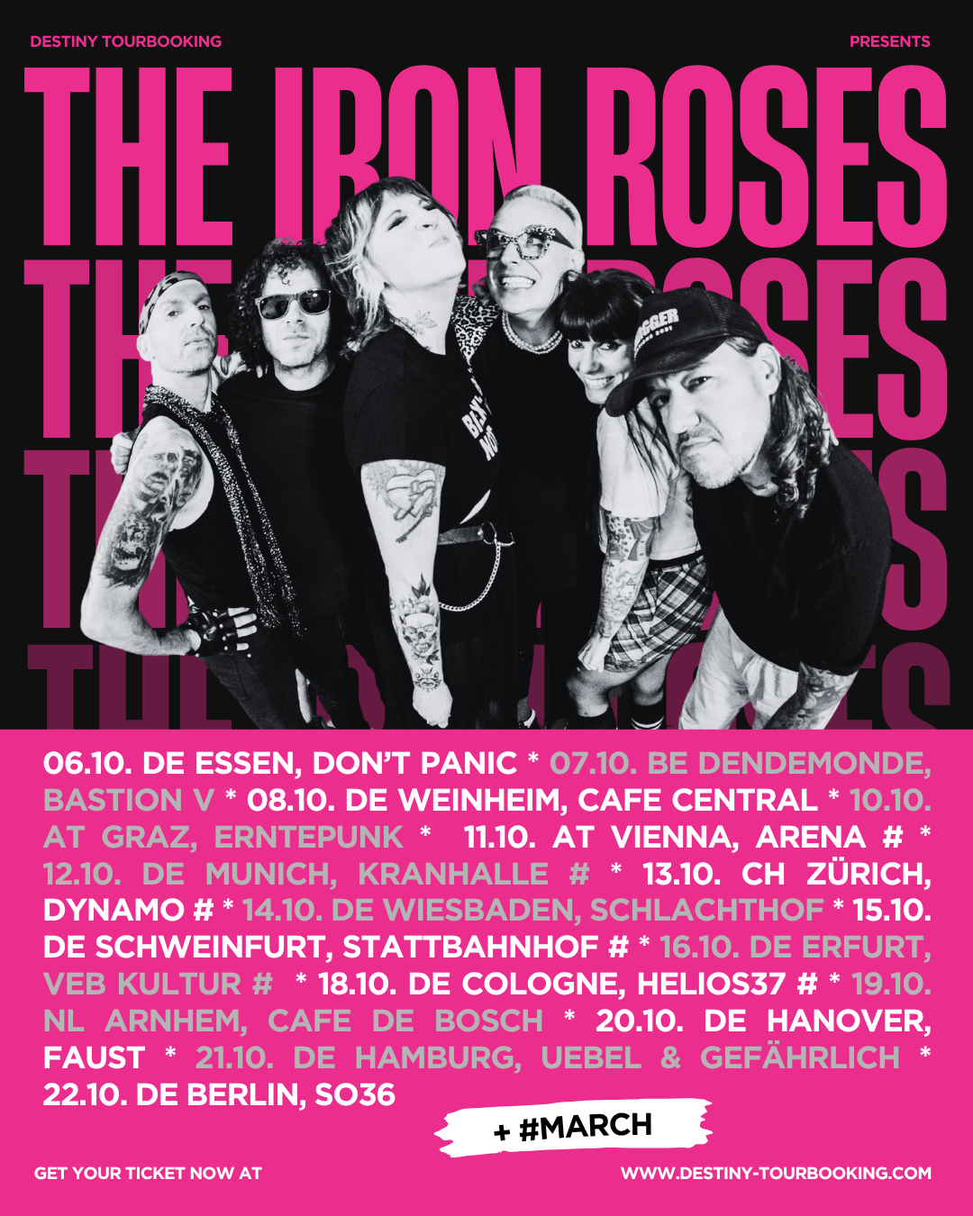 One month til The Iron Roses & March tour!