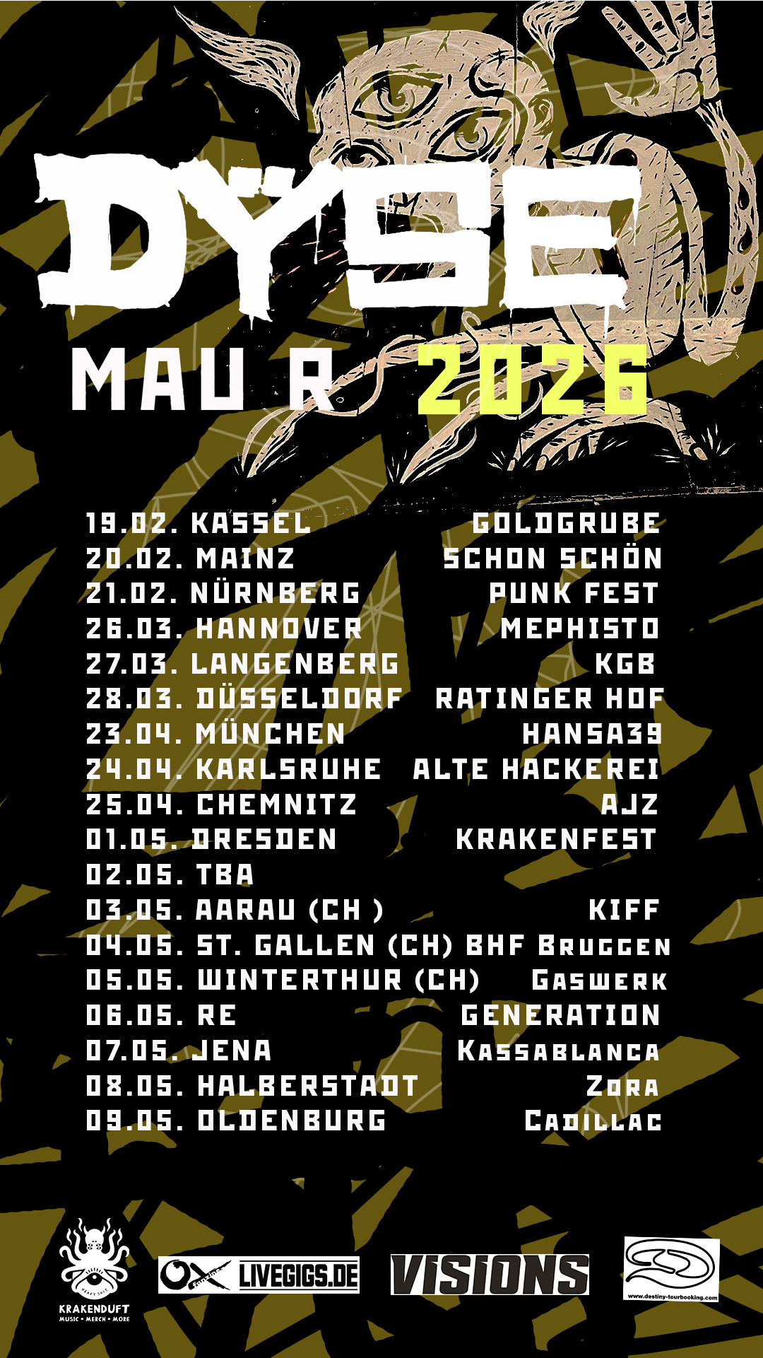 DŸSE - NEUE MAU R TOURTERMINE FÜR MAI 2026