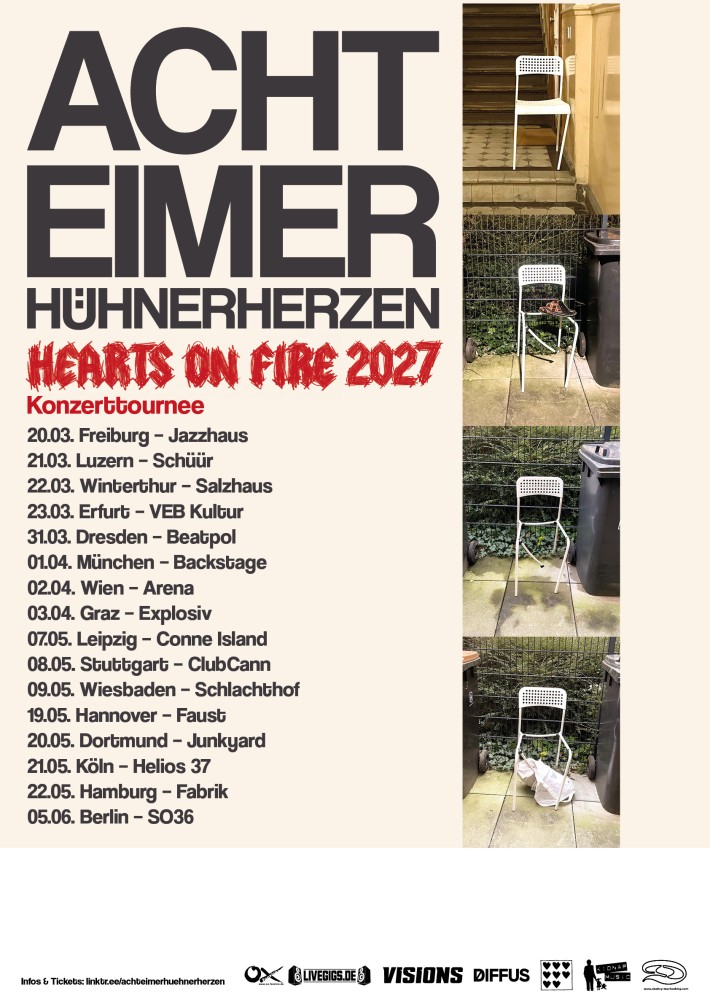 Acht Eimer Hühnerherzen